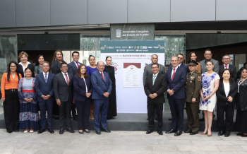 Colocan en el Congreso del Estado el Bando Solemne con motivo de las Fiestas Patrias 2026